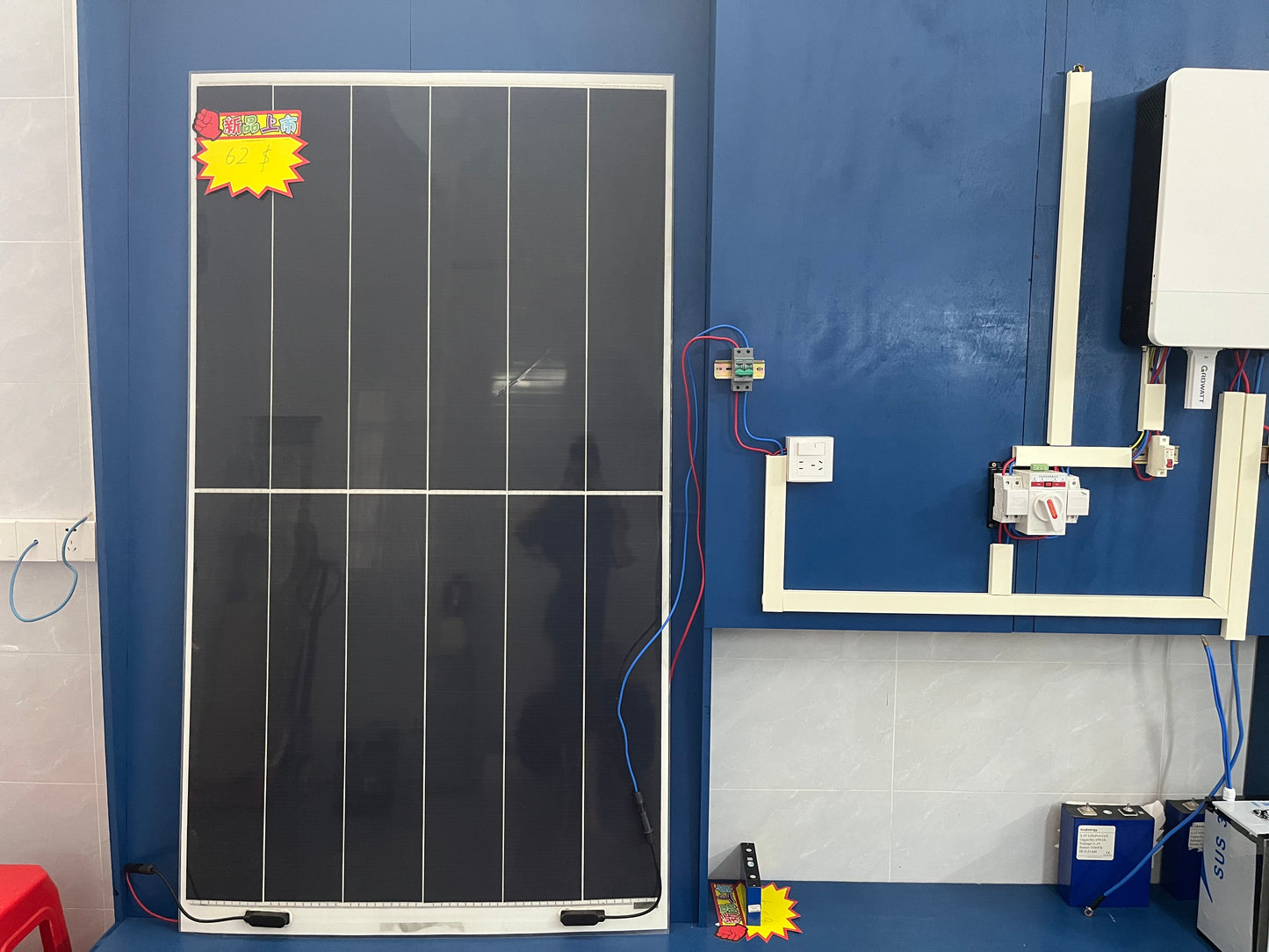 Growatt MPPT 5KW 48V Off Grid Solar Panel Inverter With 15kwh Battery and 5kw Panels