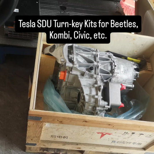 Tesla Small Drive Unit Starter Kits Turn-key Kits for VW Beetle, Kombi, Land Rover and Land Cruiser Tax Free with Shipping
